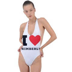 I Love Kimberly Backless Halter One Piece Swimsuit by ilovewhateva