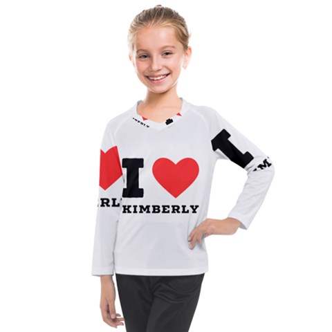 I Love Kimberly Kids  Long Mesh Tee by ilovewhateva