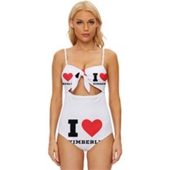 I Love Kimberly Knot Front One-piece Swimsuit by ilovewhateva