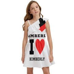 I Love Kimberly Kids  One Shoulder Party Dress by ilovewhateva