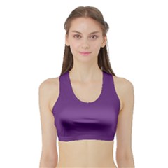 Eminence Purple	 - 	sports Bra With Border