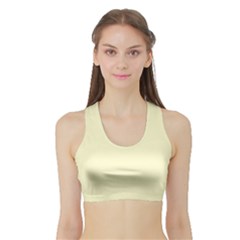 Creamy Yellow	 - 	sports Bra With Border