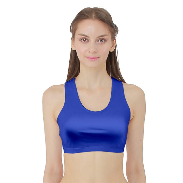 Persian Blue	 - 	Sports Bra with Border