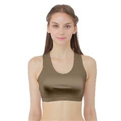 French Bistre	 - 	sports Bra With Border