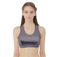 Dove Grey	 - 	sports Bra With Border