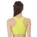 Laser Lemon Yellow	 - 	Sports Bra with Border View2