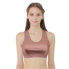 Rose Dawn Brown	 - 	sports Bra With Border