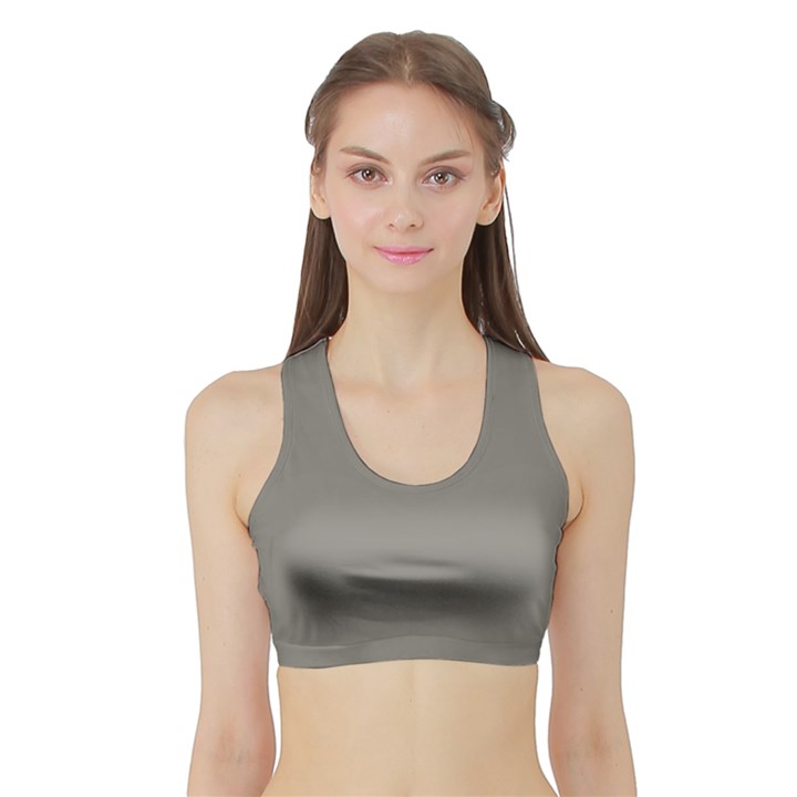 Middle Grey	 - 	Sports Bra with Border