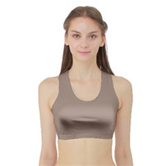 Stucco Brown	 - 	sports Bra With Border