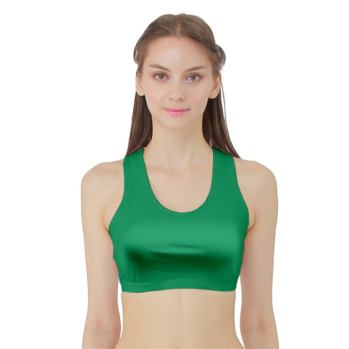 Spanish Green	 - 	Sports Bra with Border