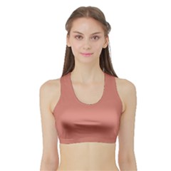 Twany Orange	 - 	sports Bra With Border