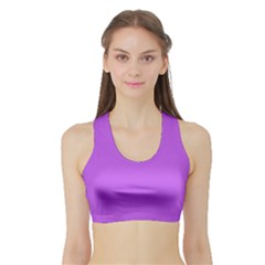 Tyrian Purple	 - 	sports Bra With Border