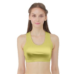 Straw Yellow	 - 	sports Bra With Border