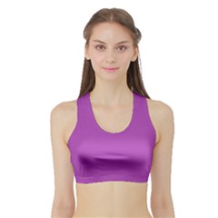 Medium Orchid	 - 	sports Bra With Border by ColorfulSportsWear