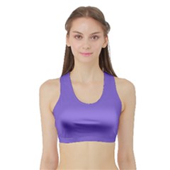 Medium Purple	 - 	sports Bra With Border