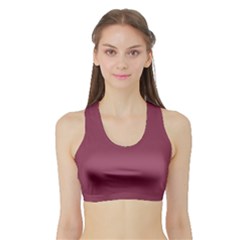 Quinacridone Magenta	 - 	sports Bra With Border