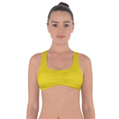 Corn Yellow	 - 	got No Strings Sports Bra by ColorfulSportsWear