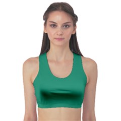 Spanish Viridian Green	 - 	sports Bra by ColorfulSportsWear