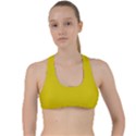 Corn Yellow	 - 	Criss Cross Racerback Sports Bra View1