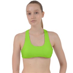 Lizard Green	 - 	criss Cross Racerback Sports Bra by ColorfulSportsWear