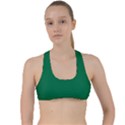 Dartmouth Green	 - 	Criss Cross Racerback Sports Bra View1