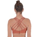 Dark Mango	 - 	Cross String Back Sports Bra View2