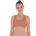 Copper Red	 - 	Cross String Back Sports Bra View1