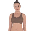 Dark Tuscan Brown	 - 	Cross String Back Sports Bra View1