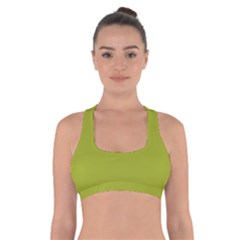 Citron Green	 - 	cross Back Sports Bra by ColorfulSportsWear