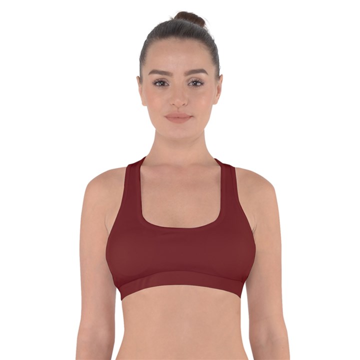 Currant Red	 - 	Cross Back Sports Bra