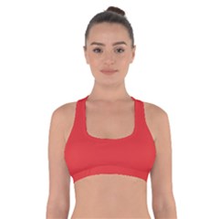 Geranium Lake Red	 - 	cross Back Sports Bra by ColorfulSportsWear