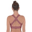 Redwood Red	 - 	Cross Back Sports Bra View2