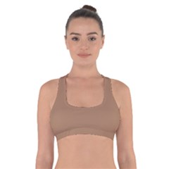 Tuscan Brown	 - 	cross Back Sports Bra by ColorfulSportsWear