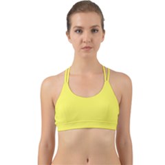 Icterine Yellow	 - 	back Web Sports Bra by ColorfulSportsWear