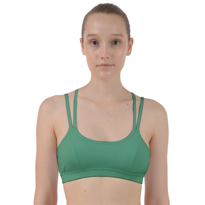 Shiny Shamrock Green	 - 	Line Them Up Sports Bra