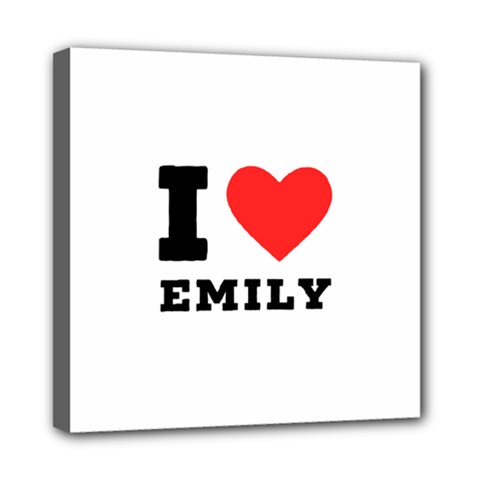 I Love Emily Mini Canvas 8  X 8  (stretched) by ilovewhateva