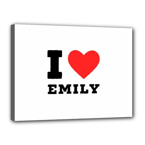 I Love Emily Canvas 16  X 12  (stretched) by ilovewhateva