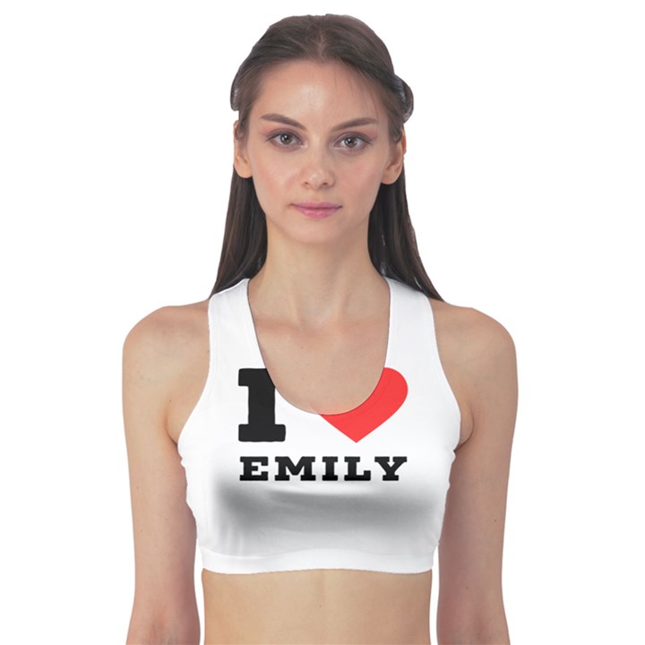 I love emily Sports Bra