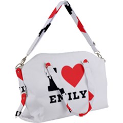 I Love Emily Canvas Crossbody Bag