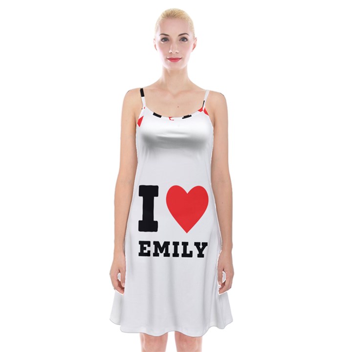 I love emily Spaghetti Strap Velvet Dress