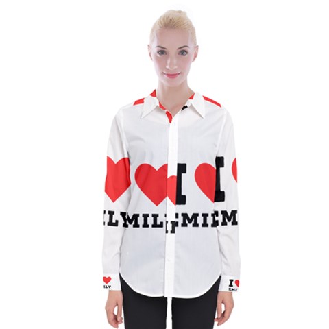 I Love Emily Womens Long Sleeve Shirt by ilovewhateva