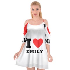 I Love Emily Cutout Spaghetti Strap Chiffon Dress by ilovewhateva