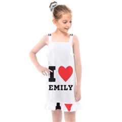 I Love Emily Kids  Overall Dress by ilovewhateva