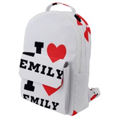 I Love Emily Flap Pocket Backpack (small) by ilovewhateva