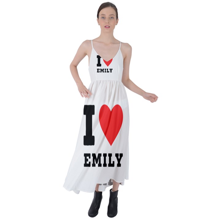 I love emily Tie Back Maxi Dress