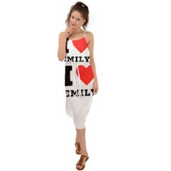 I Love Emily Waist Tie Cover Up Chiffon Dress by ilovewhateva