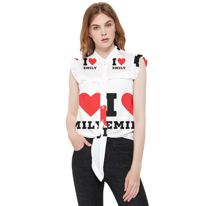 I love emily Frill Detail Shirt