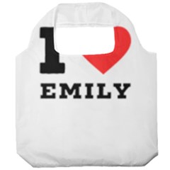 I Love Emily Foldable Grocery Recycle Bag by ilovewhateva