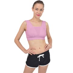 Nadeshilo Pink	 - 	v-back Sports Bra by ColorfulSportsWear