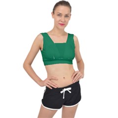 Dartmouth Green	 - 	v-back Sports Bra by ColorfulSportsWear